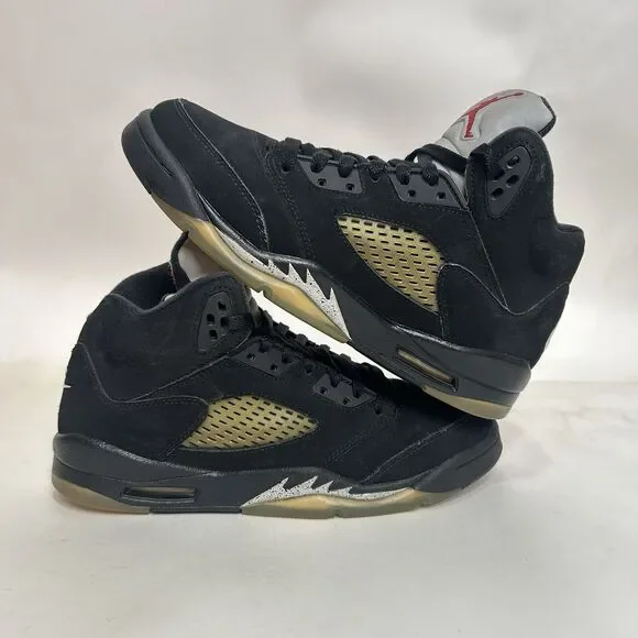 Nike Shoes Air Jordan 5 Retro BG “Black Metallic” 2024 - Picture 1 of 10